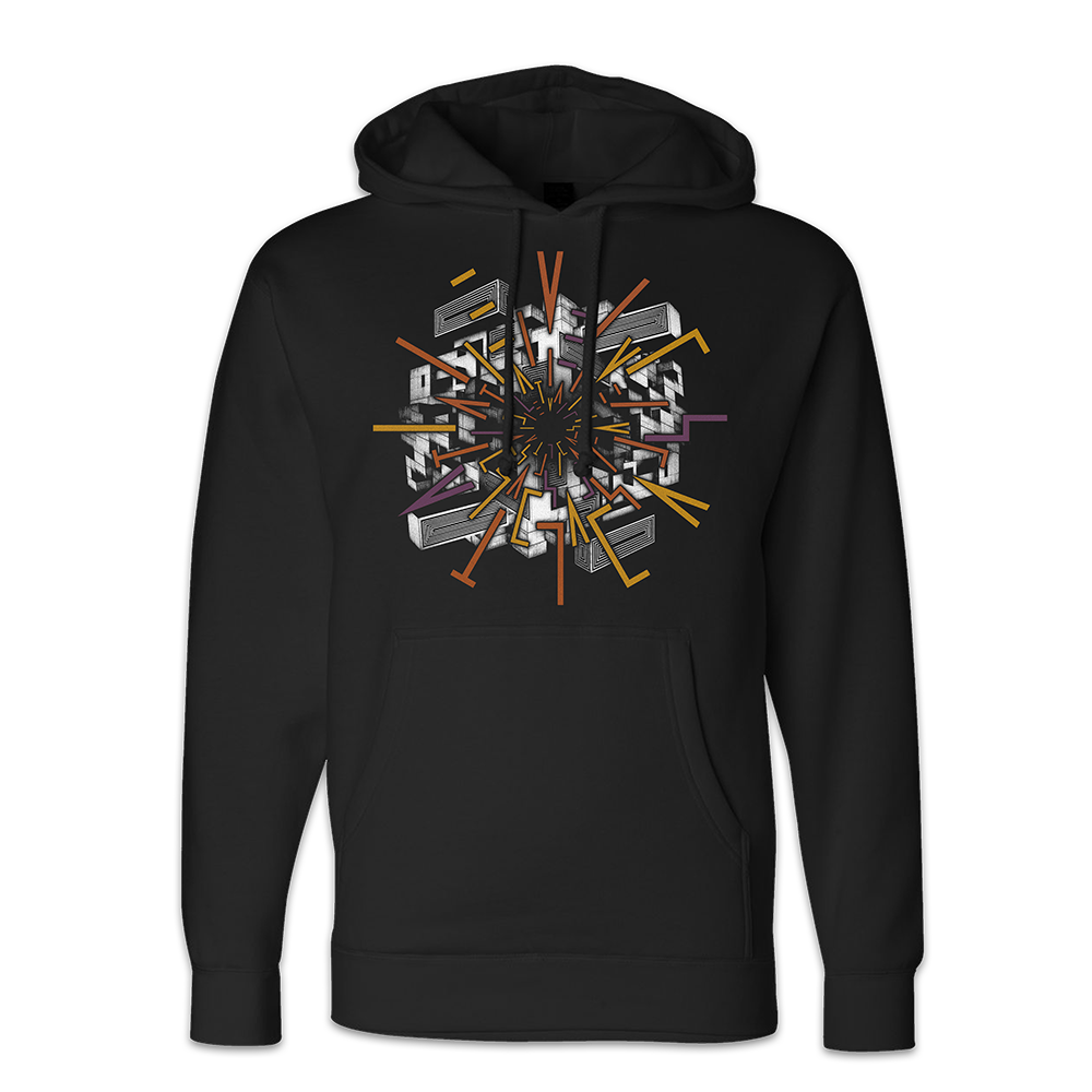Brutalism Black Hoodie
