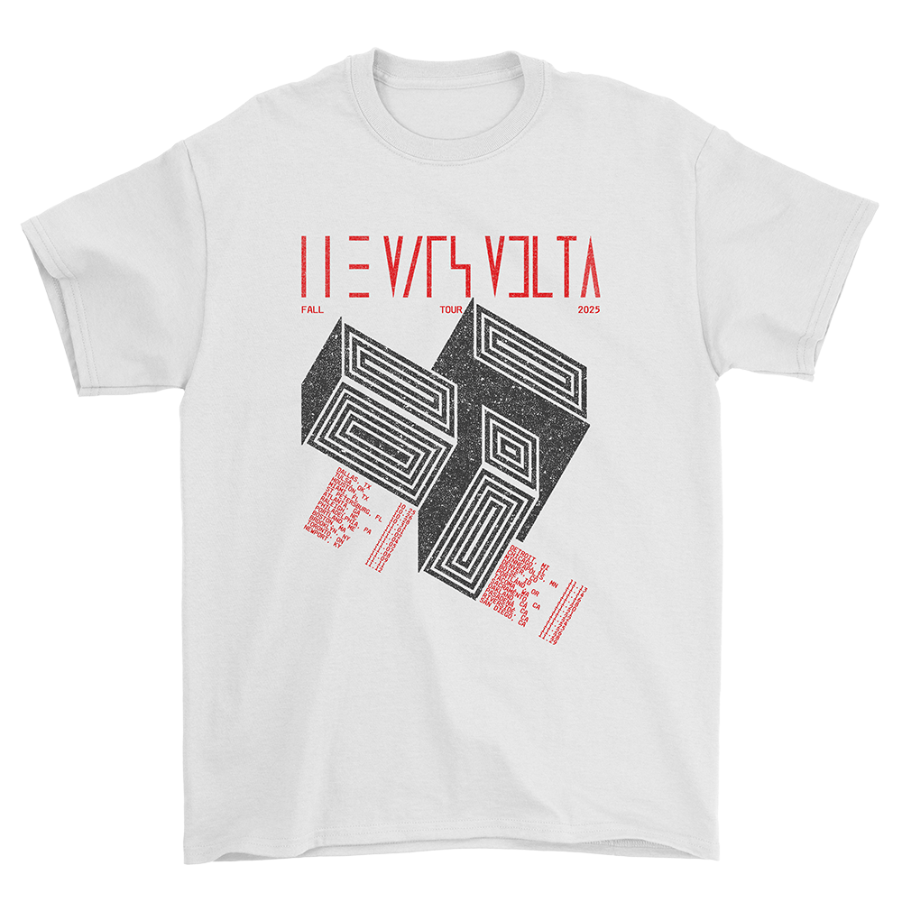 2025 Fall Tour White Dateback Tee