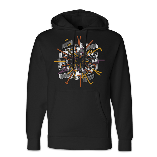 Brutalism Black Hoodie