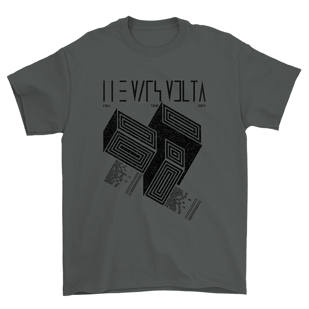 2025 Fall Tour Dark Grey Dateback Tee