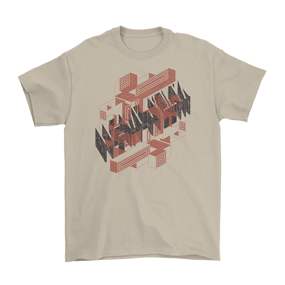 Blocks Logo Tan Tee