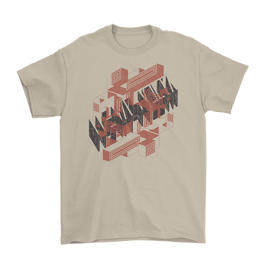 Blocks Logo Tan Tee