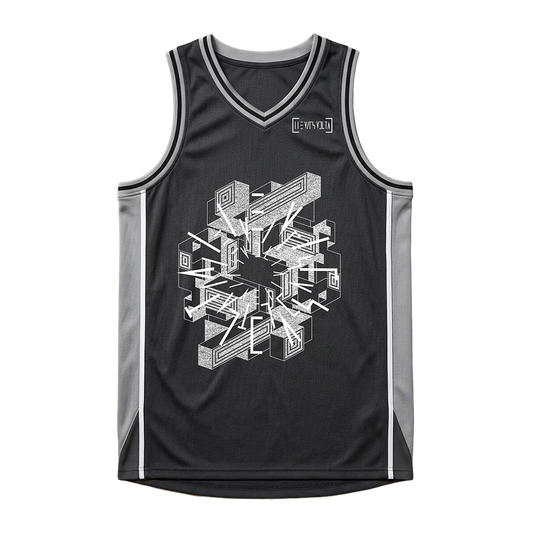 Circular Explosion Basketball Jersey