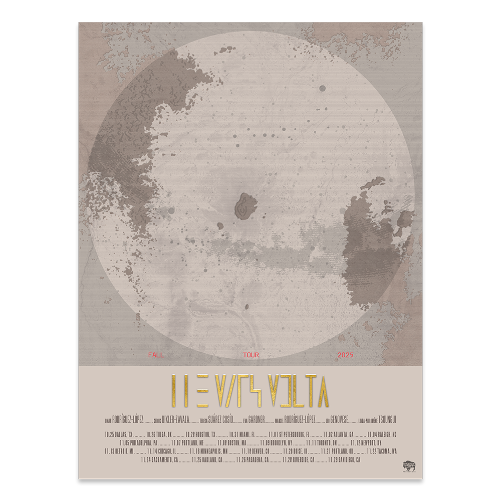 2025 Fall Tour Gold Foil Tour Poster